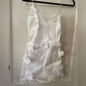 Abercrombie & Fitch Cream Satin Dress